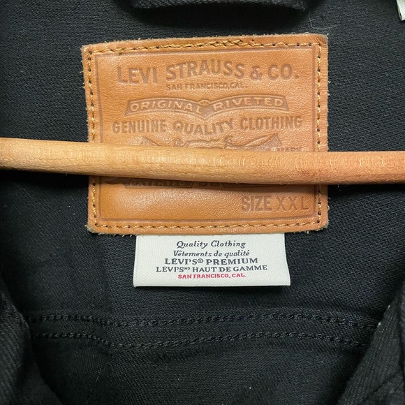 Men's Black Levi’s Denim Jacket XXL - Picture 2 of 3